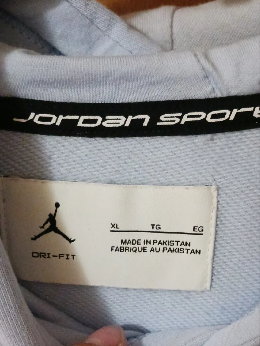 Jordan Light Blue Men's Pullover Hoodie